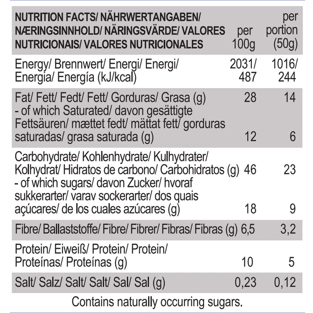 Vegane gesalzene Karamell-Mandelkekse – einzeln verpackt, glutenfrei, sojafrei, Bio-Mandelhaferflocken – 12 x 50 g Multipack (2er-Pack)