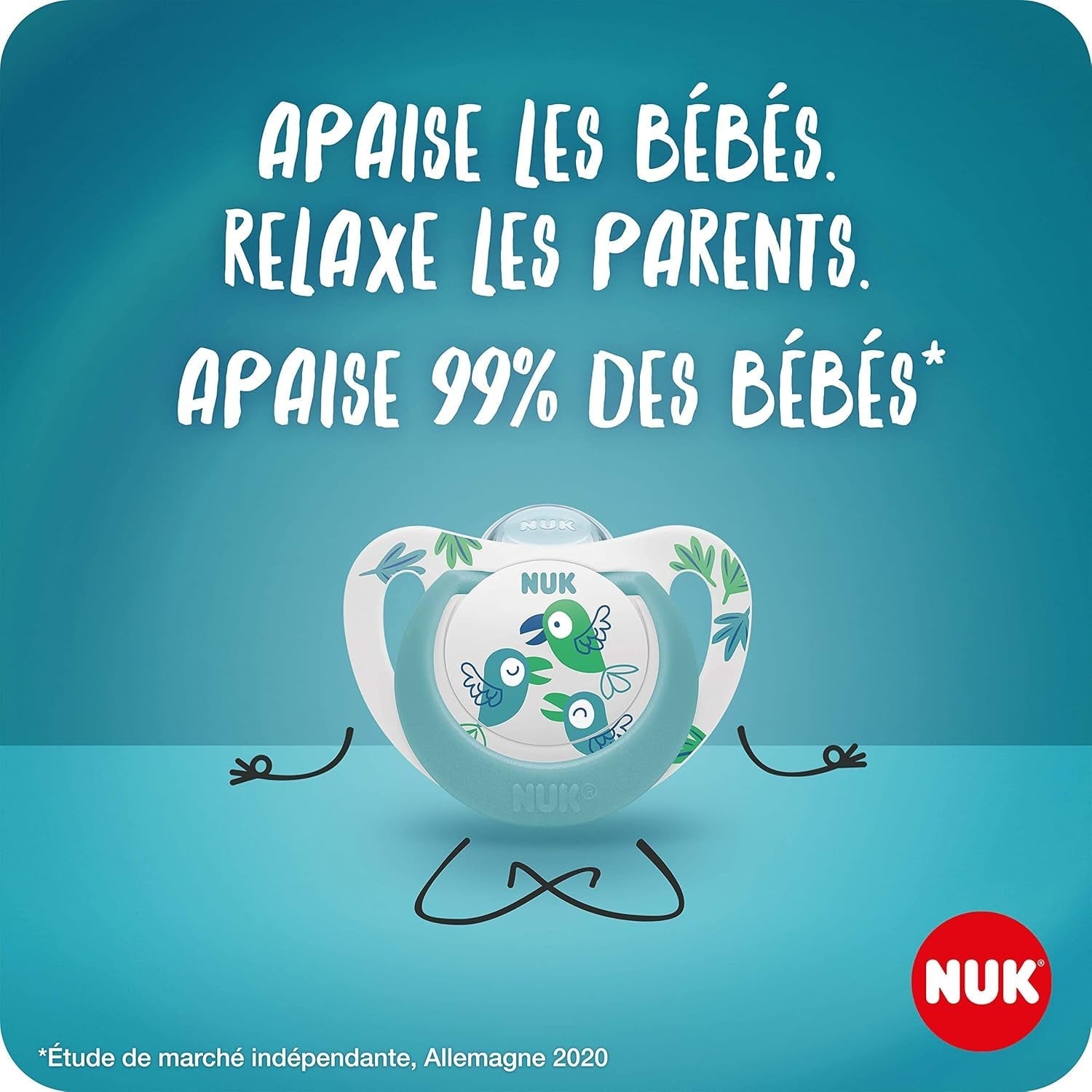 NUK Star Night & Day Baby-Schnuller 0–6 Monate, leuchtet im Dunkeln, BPA-freies Silikon, rosa Katze, 2er-Pack