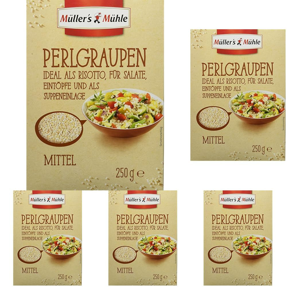 Müller's Mühle Graupen, 250g (5er Pack)