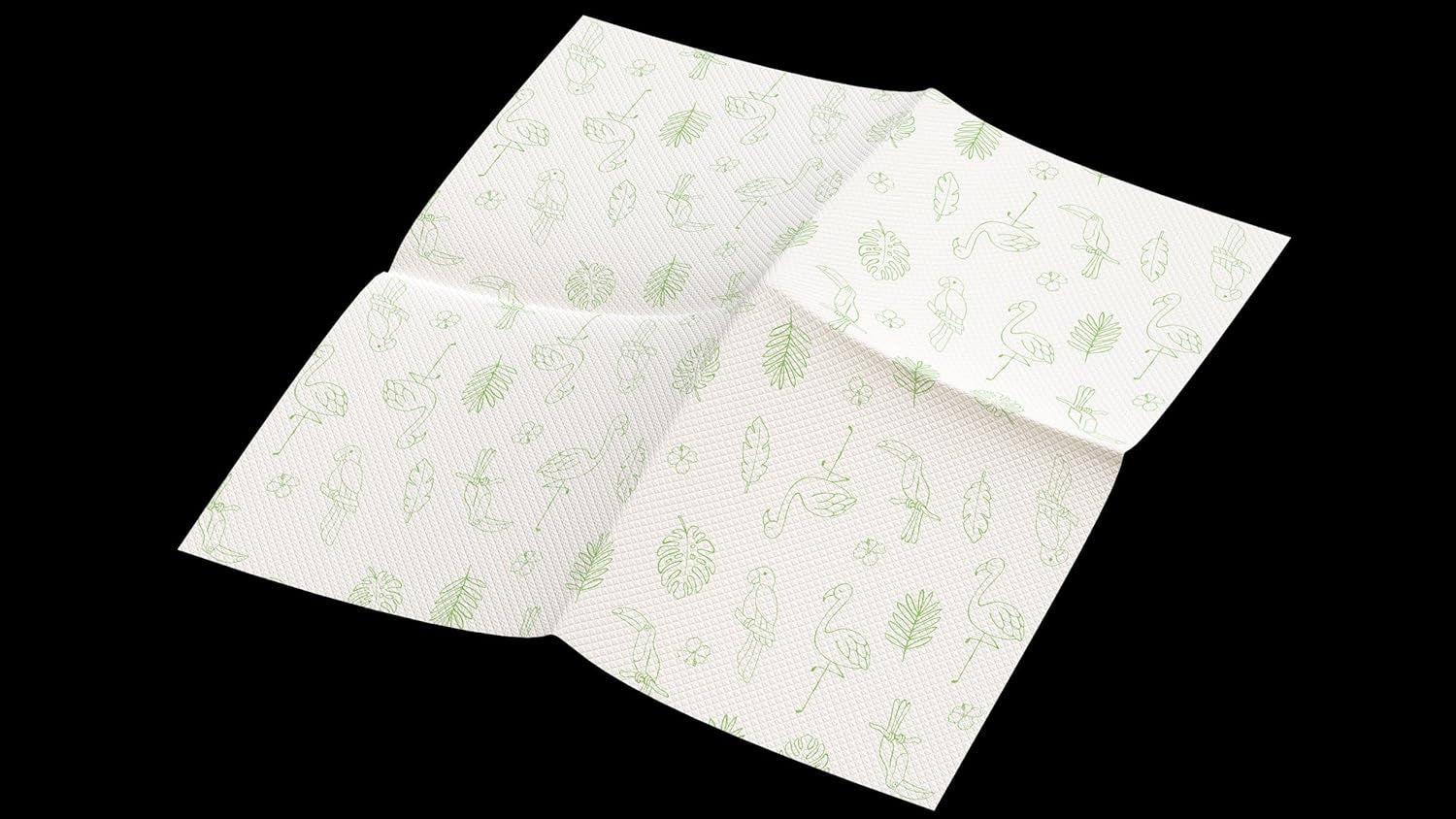 Renova Red Label Papierservietten, 140 Servietten, halbweiß, dekoriert, halbfarbig, Standardgröße