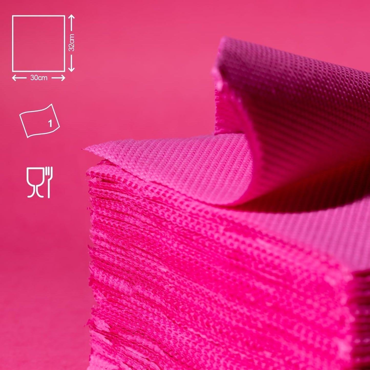 Renova Red Label Fuchsia Papierservietten – 70 Servietten