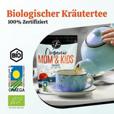 VITSTORM® BIO TEE Mom & Kids – Tee für Frauen und Stillende – Rooibos, Apfel, Fenchel, Zitronenmelisse, Alchemilla, Erdbeere – Entspannender Tee – Fruchtig und lecker – Koffeinfrei – Kräutertee 100 g