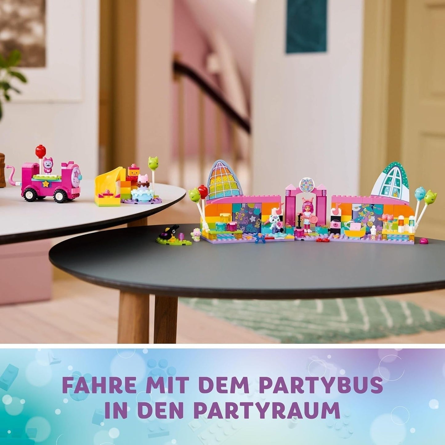 LEGO 4+ Gabbys Puppenhaus Gabbys Partyraum, Disco-Spielset mit Rutsche und Tierfiguren für kreatives Rollenspiel, Geschenk für Mädchen und Jungen ab 4 Jahren 10797 Bausets Besuchen Sie den LEGO-Store