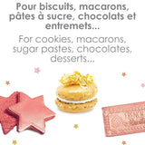 ScrapCooking, Set mit 3 Lebensmittelfarben, Gold, Roségold und Rubin, Metallic-Töne, 3 x 5 Gramm Naty Shop