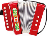 Janod - Akkordeon Gioia - Musikinstrument für Kinder - Rollenspiel und frühe Musikerziehung - Mit Riemen - Ab 3 Jahren, J07654 Jucarii Bebe Naty Shop Standardtitel
