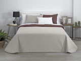 Estoralis | AVA | Wende-Boutique-Steppdecke | Für alle Jahreszeiten | Farbe - Beige/Braun | Für 120/135 cm breite Betten. Bett. (230 x 270 cm. Ancho X Alto) | Steppdecke Steppdecken und Steppdecken Naty Shop