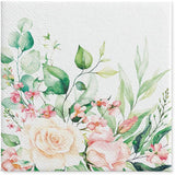 PAW - 3-lagige Servietten (33 x 33 cm) I 20 Stück I Perfekt für Geburtstage, Partys, Hochzeiten, Kommunionen und Feiertage I Farbige Papierservietten – Blumen, Rosen I Farbe: Floral Moments (2er-Pack)
