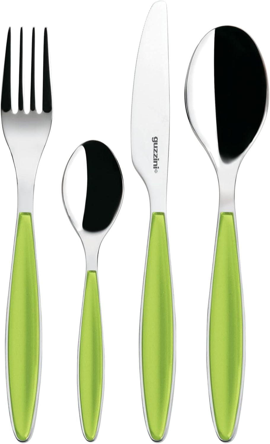 Guzzini - Feeling, Besteckset 24-teilig - Apfelgrün Kitchen Naty Shop