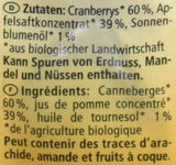 Bio-Cranberries, 100 Gramm Naty Shop dehydrierte Produkte