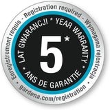 Gardena Sprinklerschlauch-Verbindungsset: Anschlussarmaturen für Anfang und Ende des Sprinklerschlauchs, Zubehör für Artikel (995, 996, 997, 1998, 1999), Original Gardena Systemteile (5316-20)