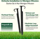 GARDENIX AquaPIN Gartenschlauchanker, 50 Stück, Erdspieß, Befestigungsanker für Tropfschlauch, Bewässerungsschlauch, Verbindungsgabel
