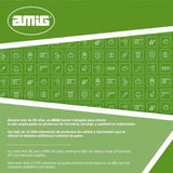 Amig - Schlauchtrommel | für 1/2"-Schläuche | max. 60 m gerollt | mit Kurbel zum einfachen Aufwickeln | Polypropylen | Orange und Grau
