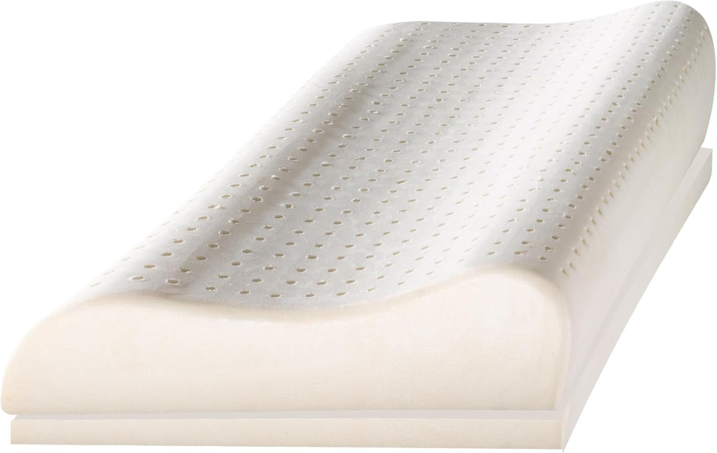 Billerbeck Kissen S20 Latex – Nackenkissen in 40 x 80 cm – Nackenstützkissen mit weichem Latexkern, weiß Naty Shop Standardkissen