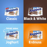 Joghurt – 4 x 200 g – Waffelscheiben gefüllt mit Joghurt und Nougatcreme, Haselnüssen und Kakao