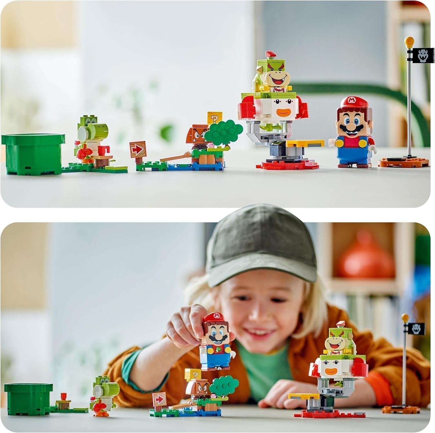 LEGO Super Mario Abenteuer mit interaktivem Mario, Junior-Clownwagen-Set, Spielzeug-Yoshi, Nintendo-Geschenk für Jungen, Mädchen und Gamer ab 6 Jahren 71439 Bausets Besuchen Sie den LEGO-Store