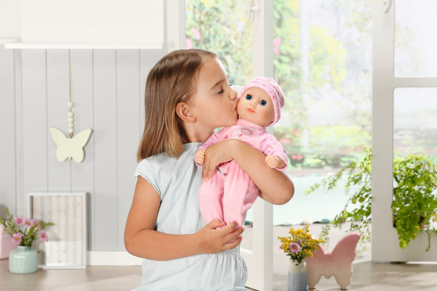 Annabell Little Annabell Kuschelpuppe 36cm, mit Stoffkörper und Schlafaugen, 36cm, 709870 Zapf Creation
