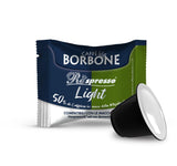 Caffè Borbone Respresso, leichte Kaffeemischung, 50 % weniger Koffein als die blaue Mischung – 50 Kapseln – kompatibel mit Nespresso®* Haushalts-Espressomaschinen