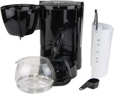 Grobfilterkaffeemaschine mit Glaskaraffe KA 12.17 | 0,6 Liter für 4 Tassen Kaffee | 600 Watt | Schwarz – Edelstahl