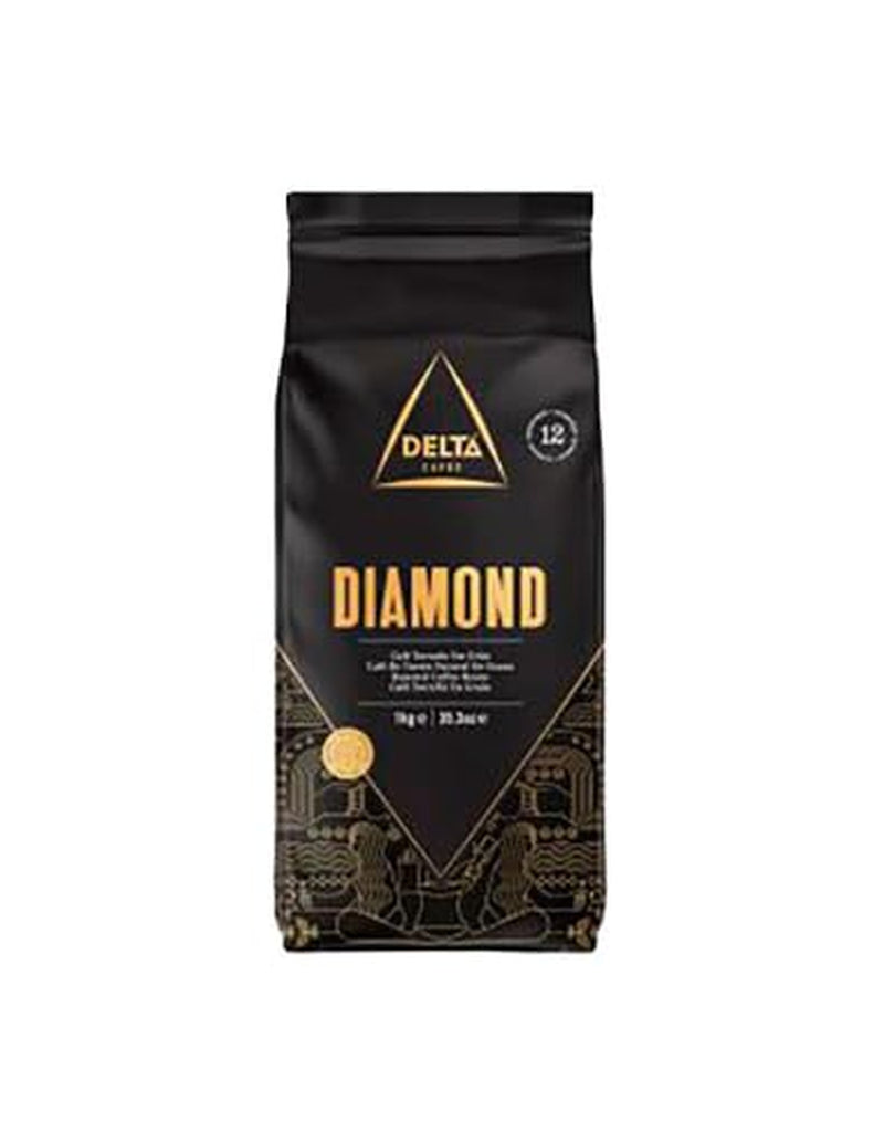 Delta Diamond Kaffeebohnen 1 kg – Intensives Aroma, erstklassige Röstung, ganze Bohnen