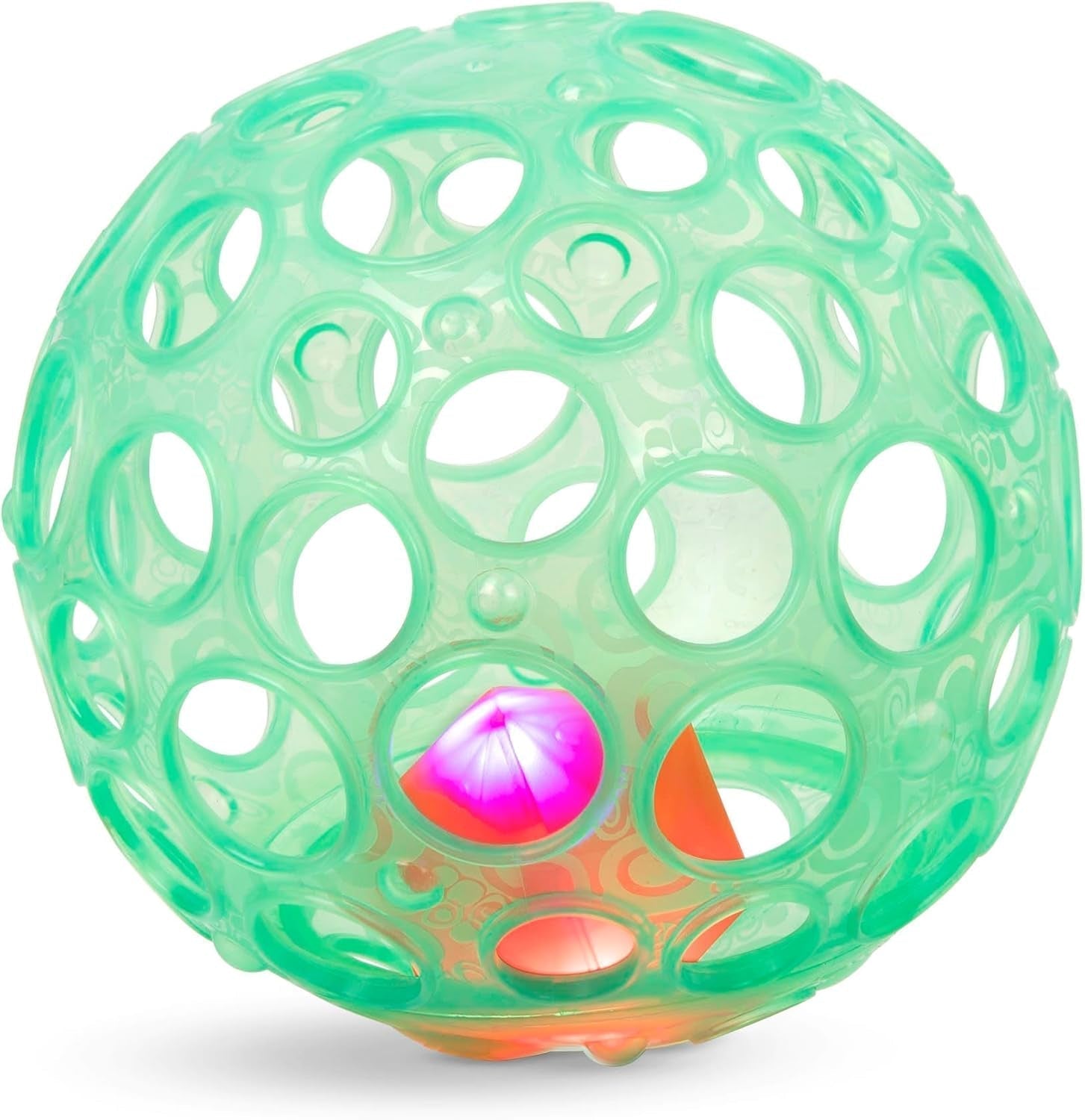 B.toys Babyspielzeug, Babyspielzeug, Motorikspielzeug mit Licht – Babyspielzeug für Neugeborene, Mädchen und Jungen ab 0 Monaten, PVC-frei, Babyspielzeug Naty Shop Ball mit Licht