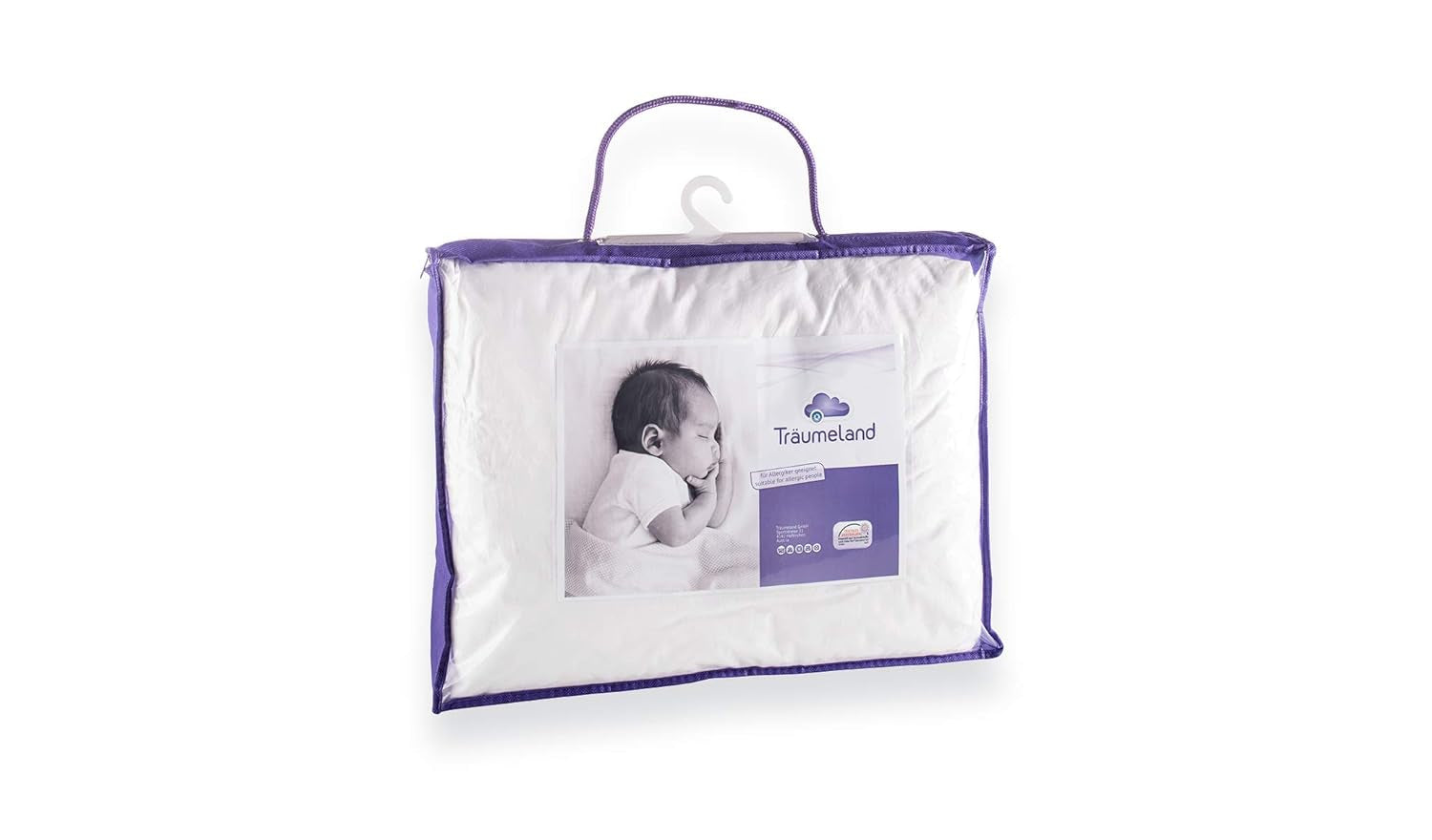 Dreumeland T060183 Kissen Moos mit Tencel 40 x 60 cm, weiß Standardkissen Naty Shop