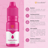 Pinke Lebensmittelfarbe von Goodbake (11 ml) – Intensive Lebensmittelfarbe – Sehr konzentrierte Farbe – Zum Färben von Kuchen, Fondant, Buttercreme, Getränken, Schleim und vielen anderen Gegenständen. 100 % vegan