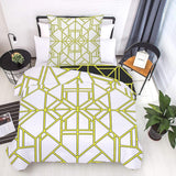 Bettwäsche für Kinder, Jungen, verschiedene Modelle, mit Reißverschluss, Polyester-Mikrofasern. Bettwäsche – Kinder, Naty Shop, geometrische Linien, 135 x 200 cm + 80 x 80 cm