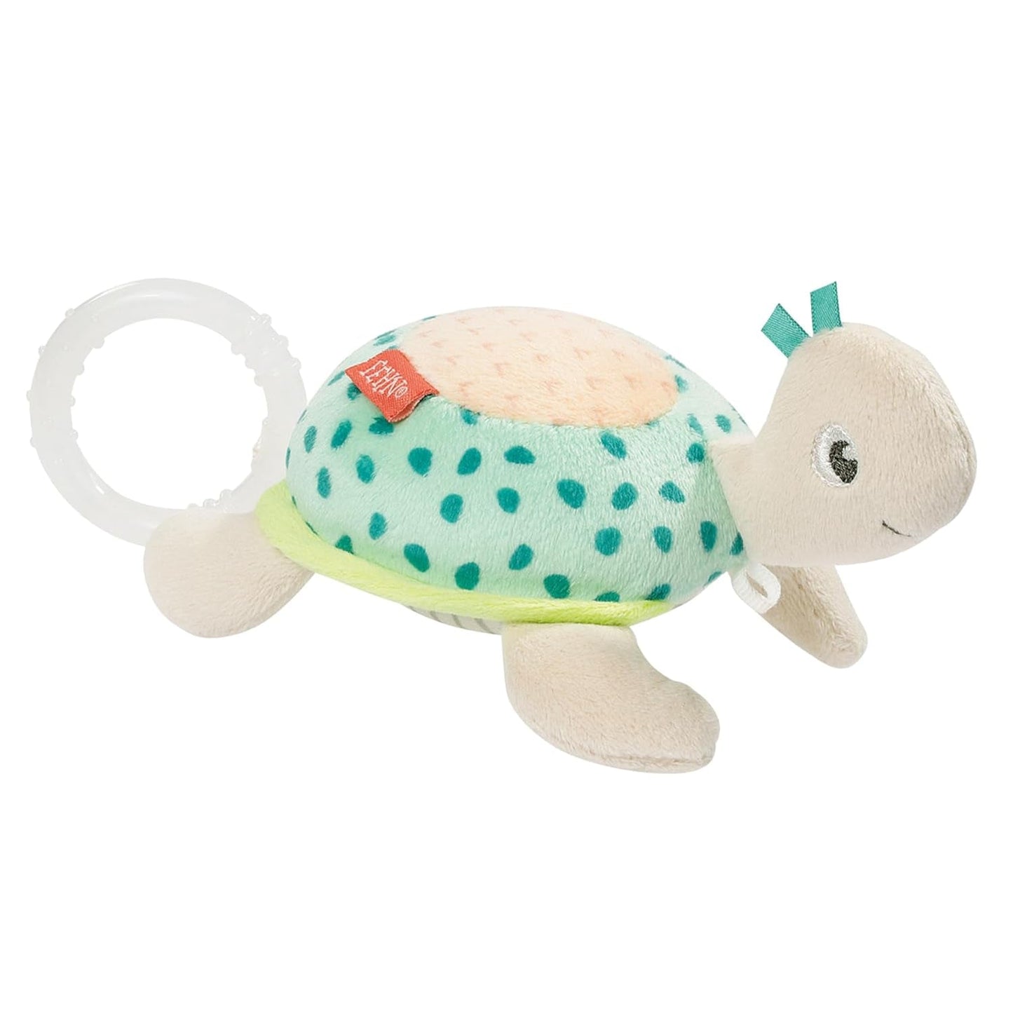 Fehn Mini-Spieluhr Fee – Plüschtier und Einschlafhilfe: Aufziehbare Spieluhr mit der sanften Melodie „Schwanensee“ beruhigt in jeder Situation – für Babys und Kleinkinder ab 0+ Monaten Toys Bebe Naty Shop Schildkröte