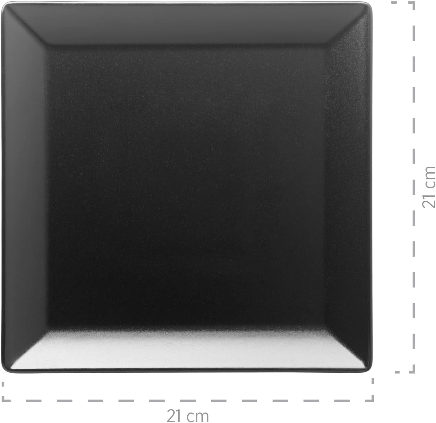 MÄSER Manhattan City Tafelservice aus Porzellan für 6 Personen, schwarz