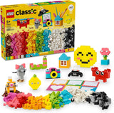 LEGO Classic Kreativ-Spaßbox, bunte Bausteine für fantasievolles Rollenspiel, Bauset für Einsteiger, Spielzeug für Mädchen und Jungen ab 5 Jahren, wiederaufbaubare Modelle 11042 Bausets Besuche den LEGO-Store Standardtitel