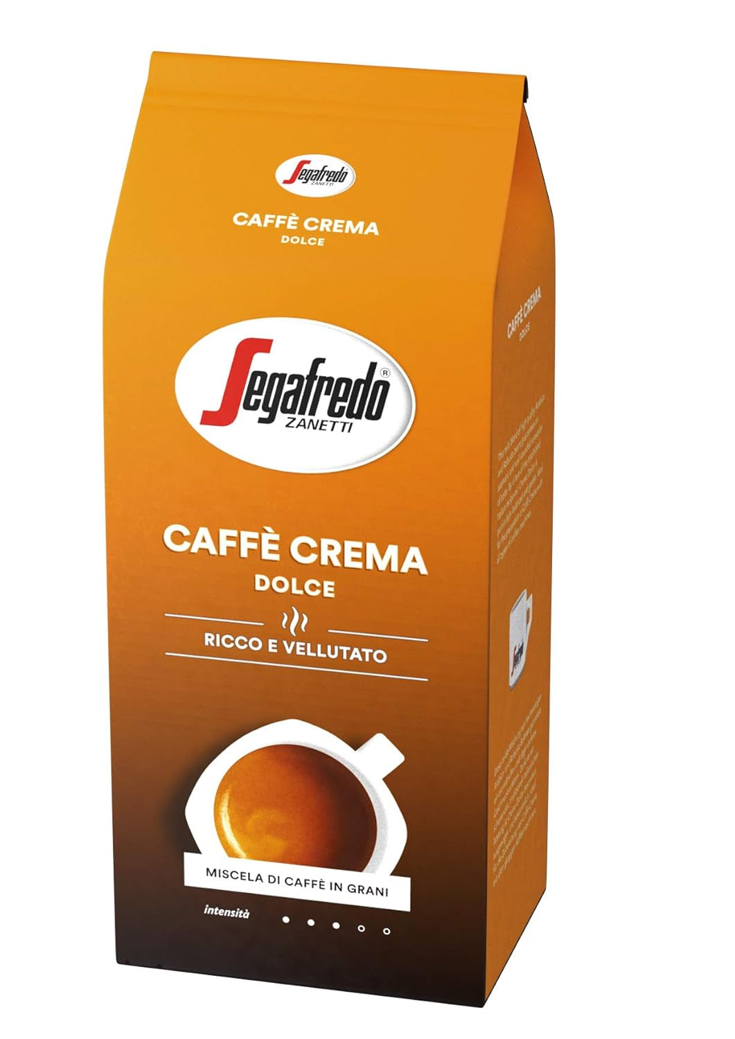 Segafredo Zanetti Caffè Crema Dolce – Ganze Bohnen (1-kg-Packung) – Geeignet für Caffè Crema – Leicht bis mittel geröstete Kaffeebohnen mit mildem und ausgewogenem Geschmack (2er-Pack)