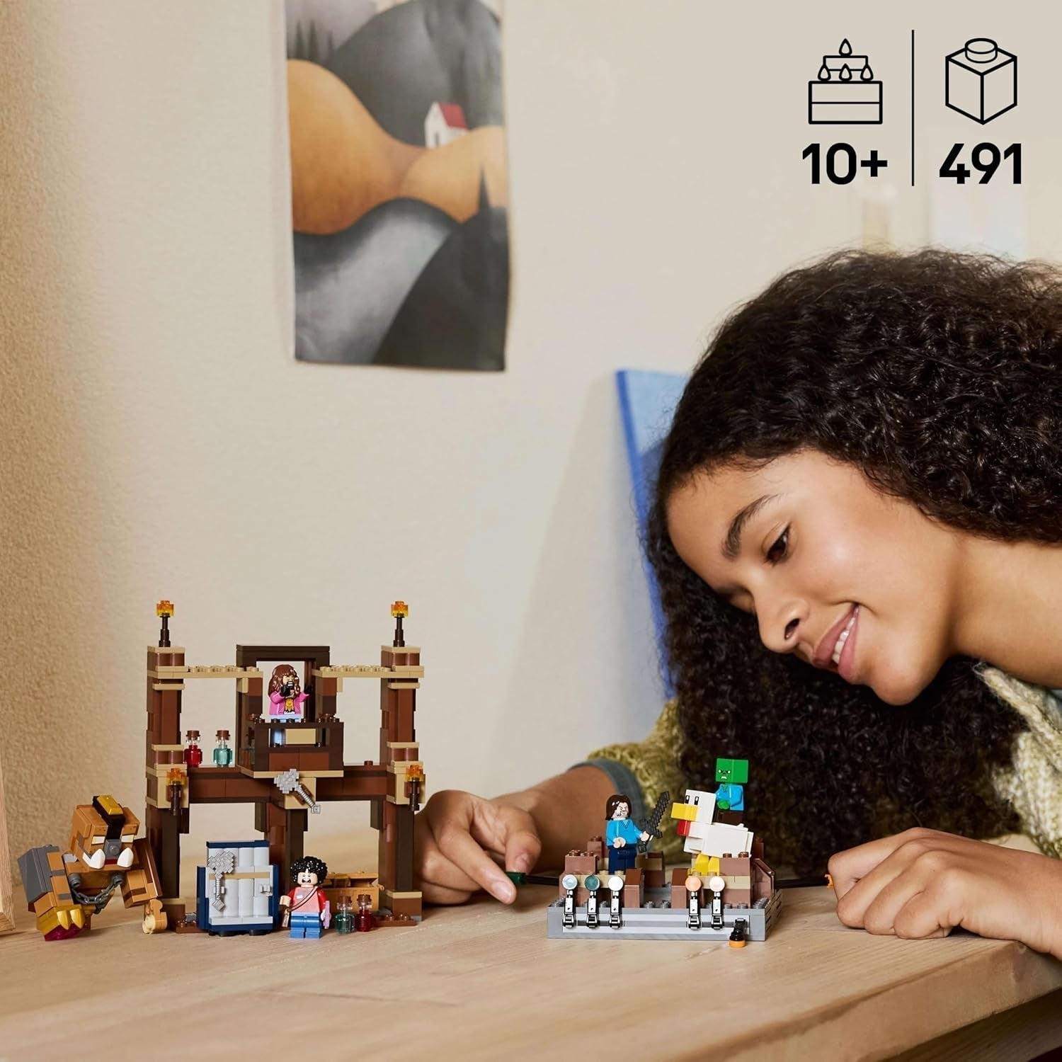 LEGO Minecraft Forest Manor mit Boxring – Gamer-Set mit Zombies und Oberborst – Interaktives Bauspielzeug mit Ausrüstung und Schienen – Geschenk für Jungen und Mädchen ab 10 Jahren – 21272 Bausets Besuchen Sie den LEGO-Store