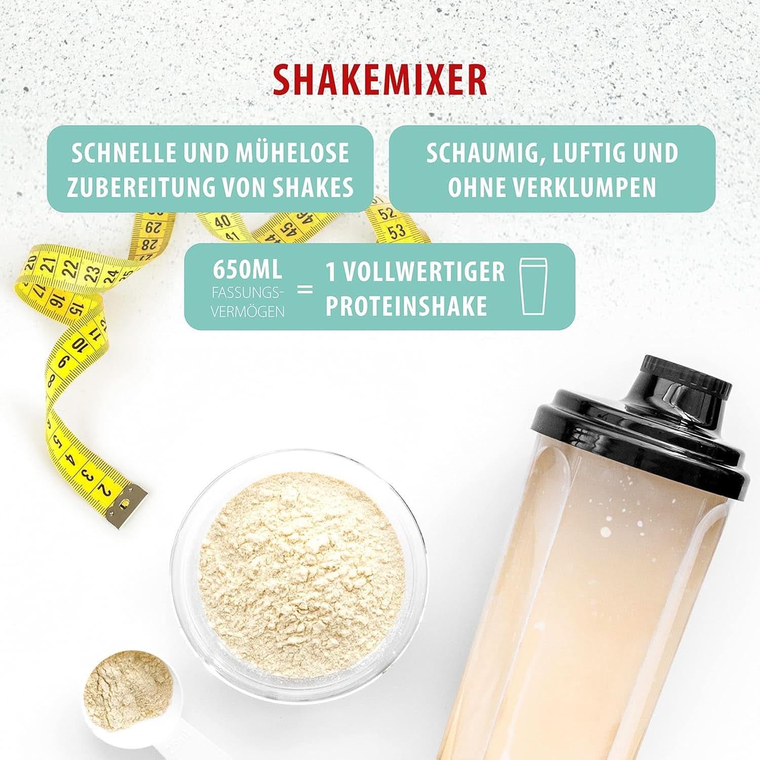 Clatronic® Barmixer U. Milchaufschäumer | Smoothie-Maker | 650 ml Edelstahlbehälter | Praktischer Becherhalter | Mixer | 2 Geschwindigkeitsstufen | Kraftvoller 65-Watt-Motor | Chromdesgin | BM 3472 Küche Naty Shop