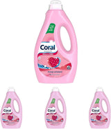 Coral Feinwaschmittel für Wolle und Feinwäsche, 23 Waschgänge, 1,15 Liter Waschmittel Naty Shop Set 4 x 1,15 Liter