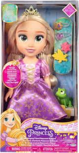 Disney Princess Rapunzel, 35 cm große singende Puppe, singt „I See The Light“, inklusive Zubehör für mehr Spaß, perfekt für Mädchen ab 3 Jahren, Lila