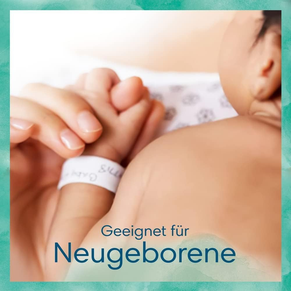 Harmonie Babywindelset Größe 2 (4–8 kg, 240 Teile), Monatsbox und Harmonie Aqua Baby Feuchttücher Box 720 Tücher (15 x 48), Baby Essentials