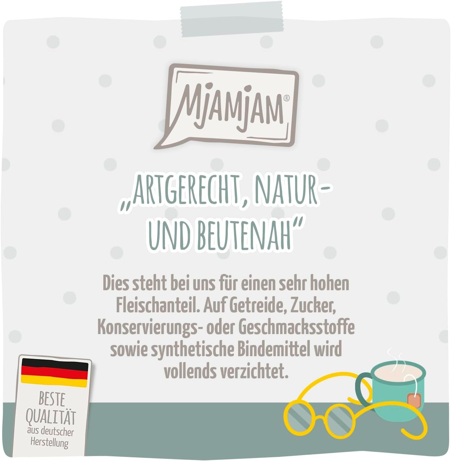 MjAMjAM – Premium-Nassfutter für Katzen – Senior – saftiges Huhn, 6er-Pack (6 x 400 g), getreidefrei