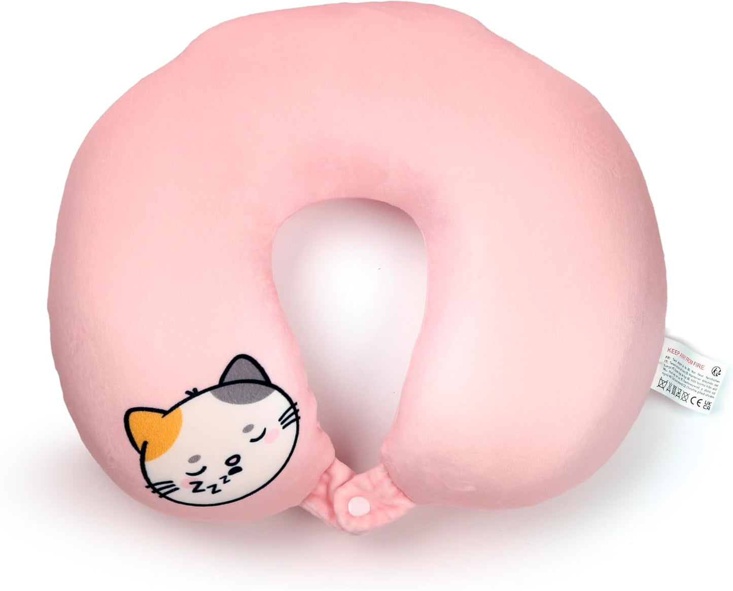 Puckator Swapseazzz Plüsch-Reisekissen 2 in 1 Lola La Gatta Weiß Standard-Reisekissen Naty Shop