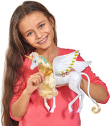 Simba 109480093 – Mia and Me Einhorn Onchao, mit beweglichen Flügeln, Haarspangen, Stylingbürste, Spielzeugpferd, Pony, Centopia, ab 3 Jahren, Pink