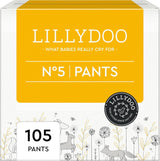 LILLYDOO hautfreundliche Hosen, Größe 5 (12–17 kg), Monatsbox (105 Stück)