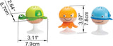 Rasselset mit Saugnapf Hape | Drei Tiere mit Beißringelementen, Schildkröte, Oktopus und Wal | Lernspielzeug ab 0 Monaten Bebe Toys Naty Shop