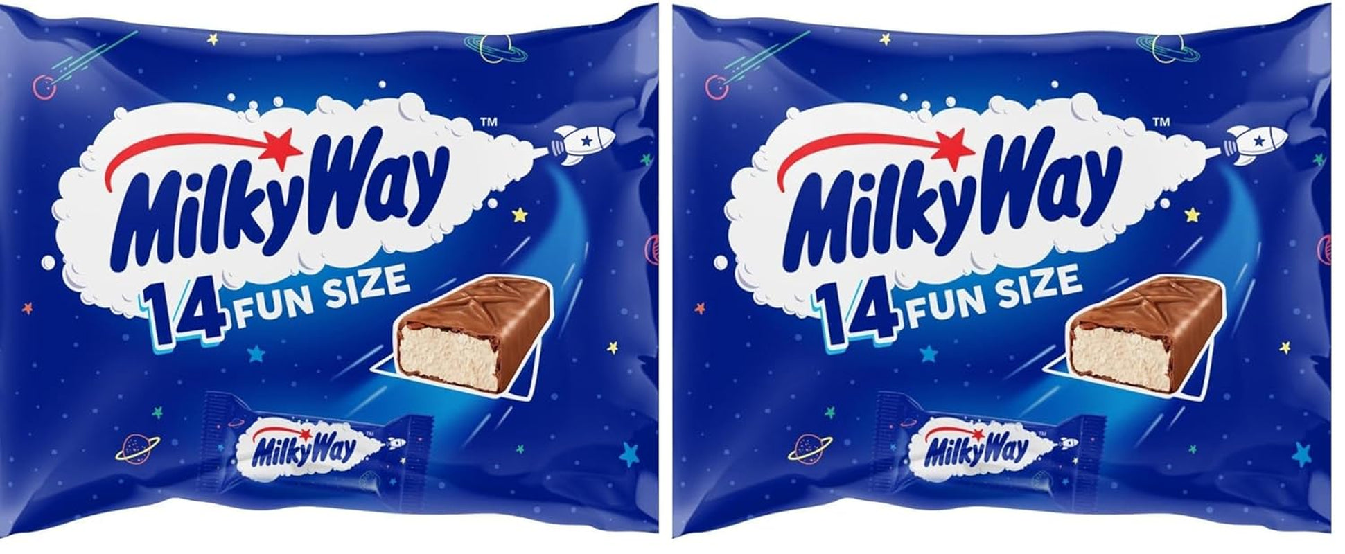 Mini-Schokoladenpackung, Mini-Schokoriegel mit Nougat-Creme-Karamell, 227 g, Schokoladen-Geschenkidee, große Schokoladenpackung