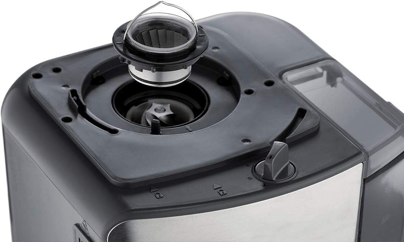 Russell Hobbs Kaffeemaschine mit Mahlwerk und Thermokaraffe [Digitaler Timer, Duschkopf für optimale Extraktion und Aroma] Grind&Brew (1–10 Tassen, 3 Mahlgradeinstellungen) Filterkaffeemaschine 25620-56