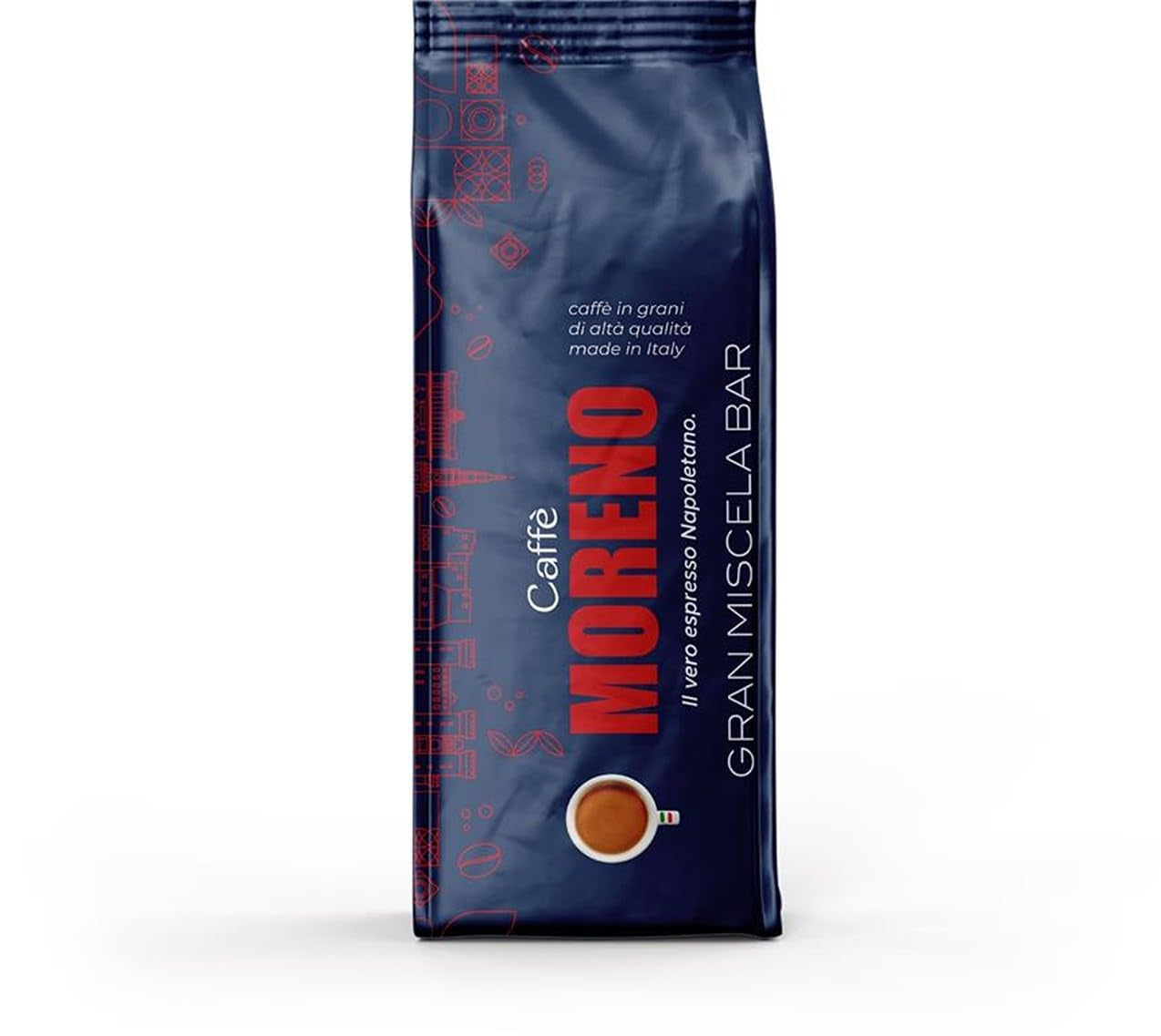 Espresso Gran Miscela Bar 1 kg ganze Kaffeebohnen – ideal für Maschinen mit Siebträger