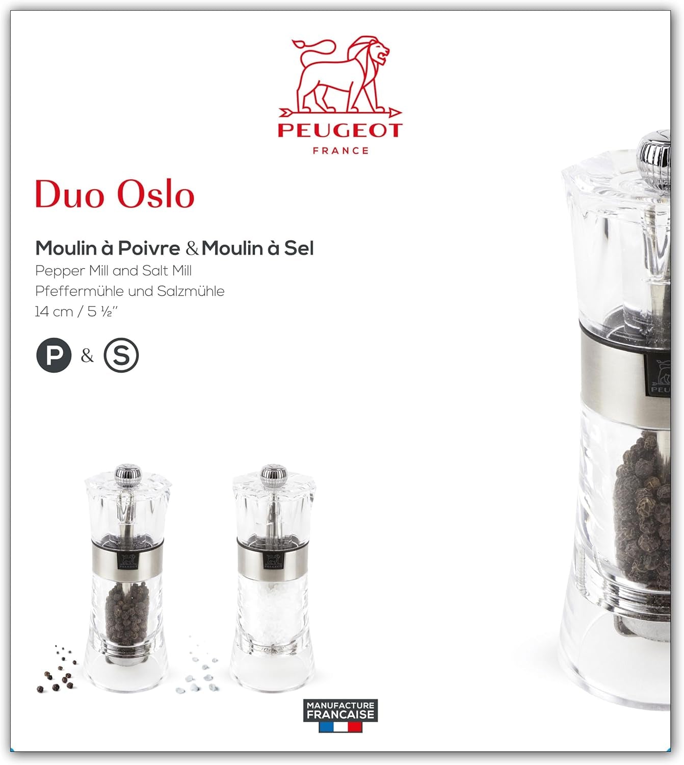 OSLO Duo Acryl/Edelstahl 14 cm Reiben und Hobel Naty Shop