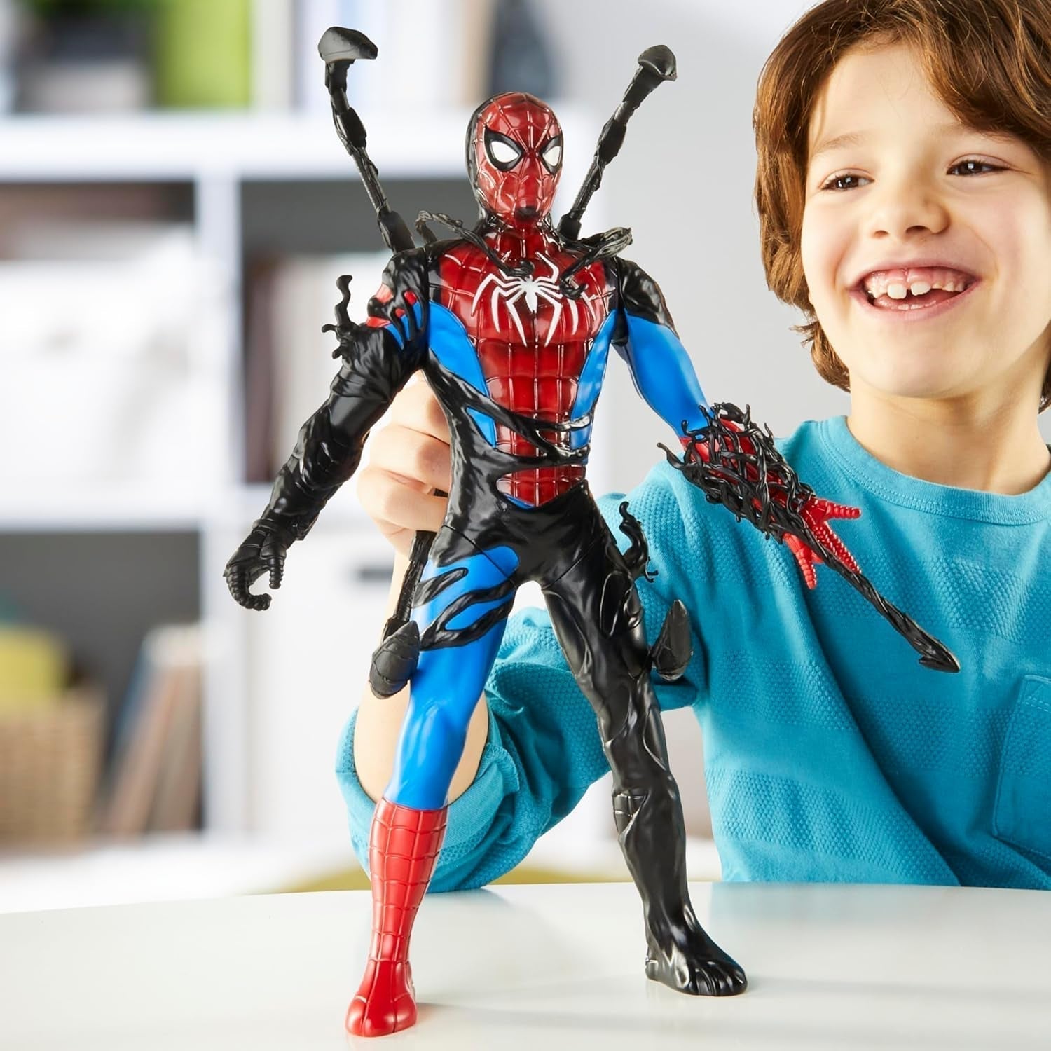 Marvel Spider-Man Venomversus Spider-Man Color Changer Actionfigur mit Zubehör Actionfiguren Naty Shop