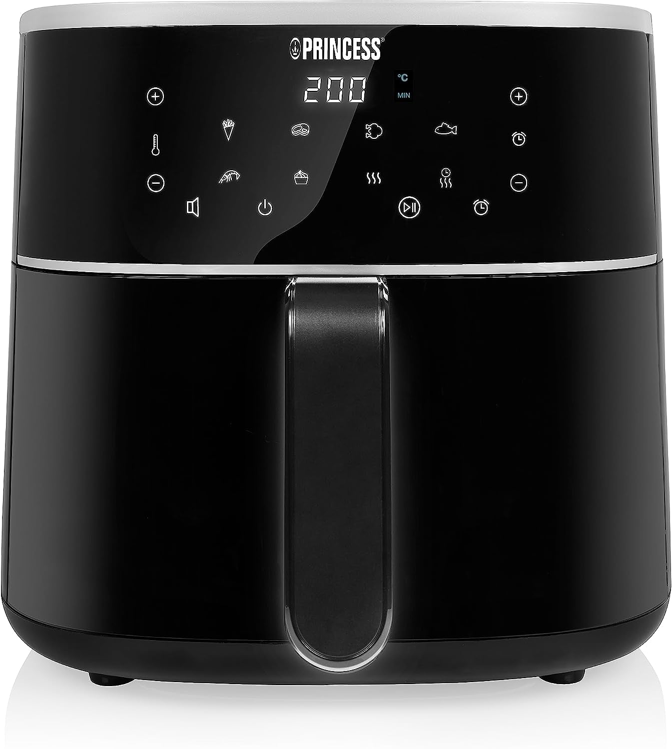 Princess Digital Heißluftfritteuse – Variable Schüsselkapazität – Maximal 8 Liter – 6 voreingestellte Programme. Haushaltsgeräte Naty Shop 6 Liter