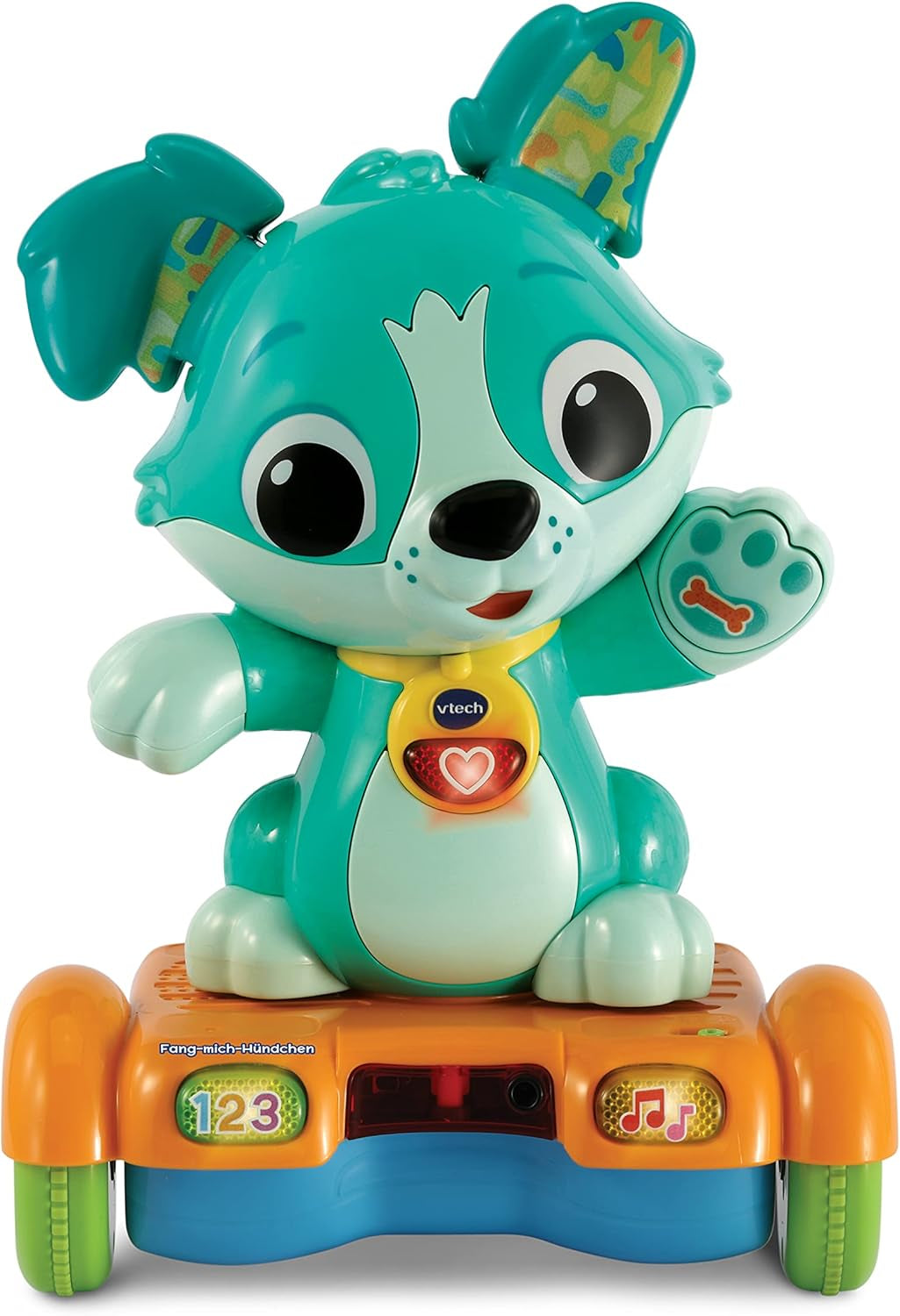 Vtech Baby Catch Me Puppy – motorisierter Hoverboard-Welpe fördert die Bewegung – mit beweglichen Ohren, Liedern, Geräuschen und Lerninhalten – für 12–36 Monate. Babyspielzeug Naty Shop Standardtitel