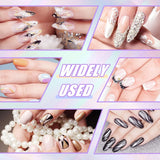 Sularpek 6 Stück Nagel Pinsel, Nail Art Pinsel, Pinsel Nageldesign, Nagel Pinsel Set, Nail Art Dotting Tools Mit 1 Schwammpinsel Applikator, Nageldesign Zubehör Für DIY Nail Art Design