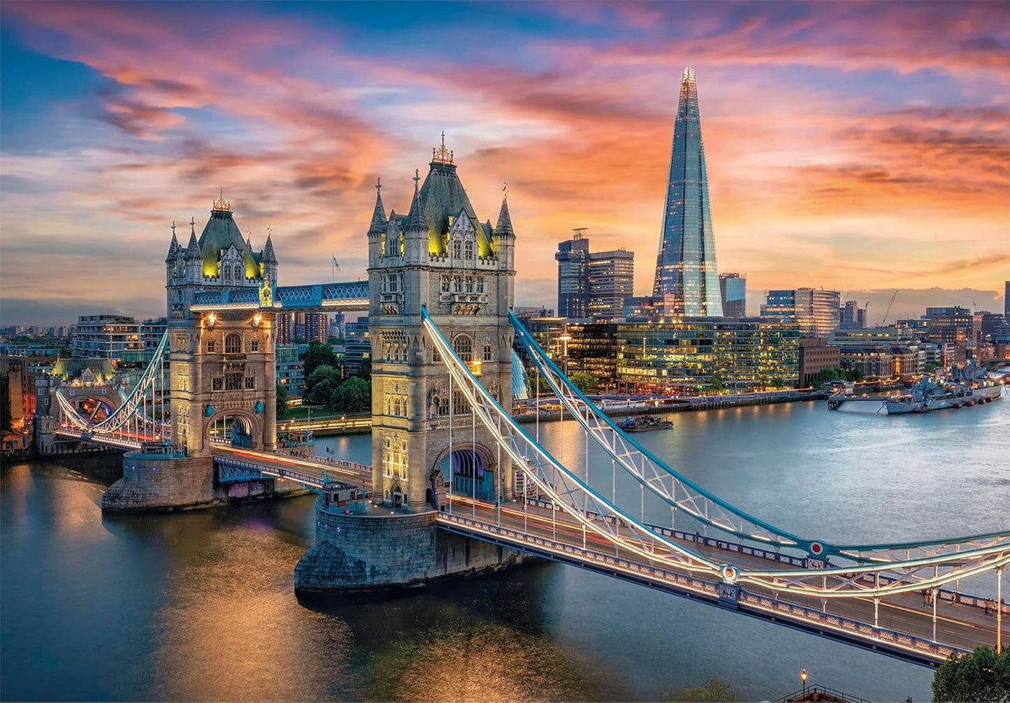 Clementoni – 31694 Collection – London Twilight, Puzzle 1500 Teile für Erwachsene und Kinder ab 10 Jahren, Geschicklichkeitsspiel für die ganze Familie. Puzzle Naty Shop